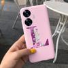 Для Realme C55 C 55 6.72'' Чехол Нежные Милые Буквы 3D Корона Цветы Матовый Ударопрочный Мягкий ТПУ Силиконовый Чехол для Телефона Задняя Крышка
