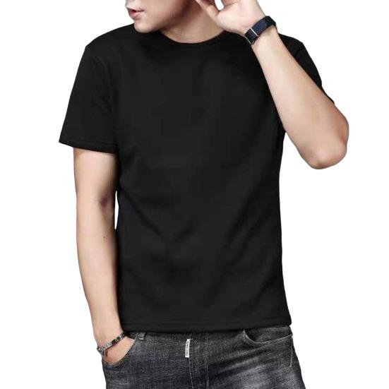 Летняя мужская футболка больших размеров, однотонная, с круглым вырезом, с короткими рукавами, средней длины, с хорошей воздухопроницаемостью, пуловер, топ