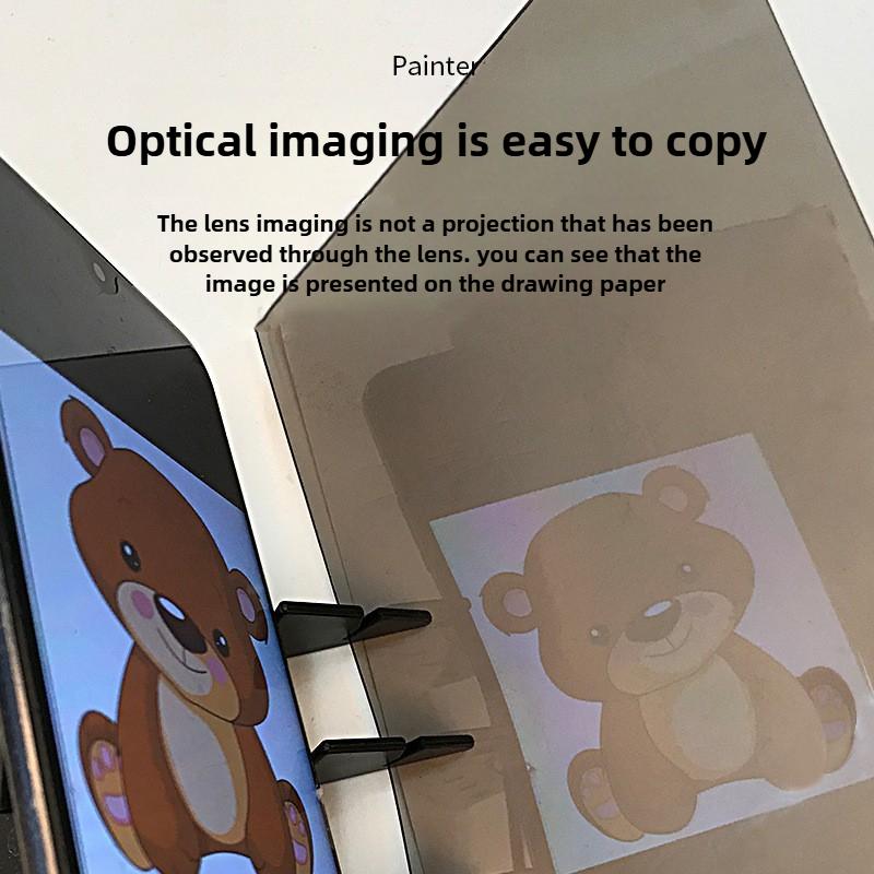 Portable Optical Tracing Drawing Board Projection Sketch Tool Compatible with Smartphones Tablets Drawing Learning Toy for Kids