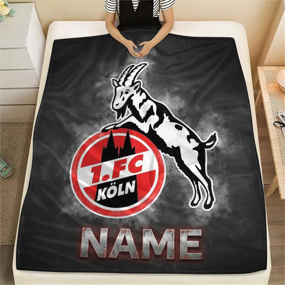 Custom Name 1. FC Köln Flannel Blanket, High quality Comfortable for All Seasons, Home Decor, Warmth and Comfort