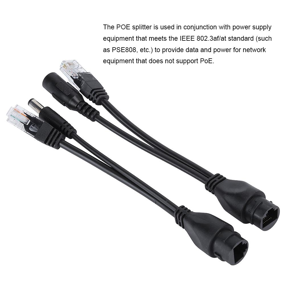 POE-адаптер Кабель Нестандартный Водонепроницаемый Инжектор-сплиттер 12В(белый )