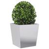 VidaXL Planter 50x50x50 Cm Galvanized Steel, Outdoor Planter, Flower Box, Garden Box, Patio Planter, 851076