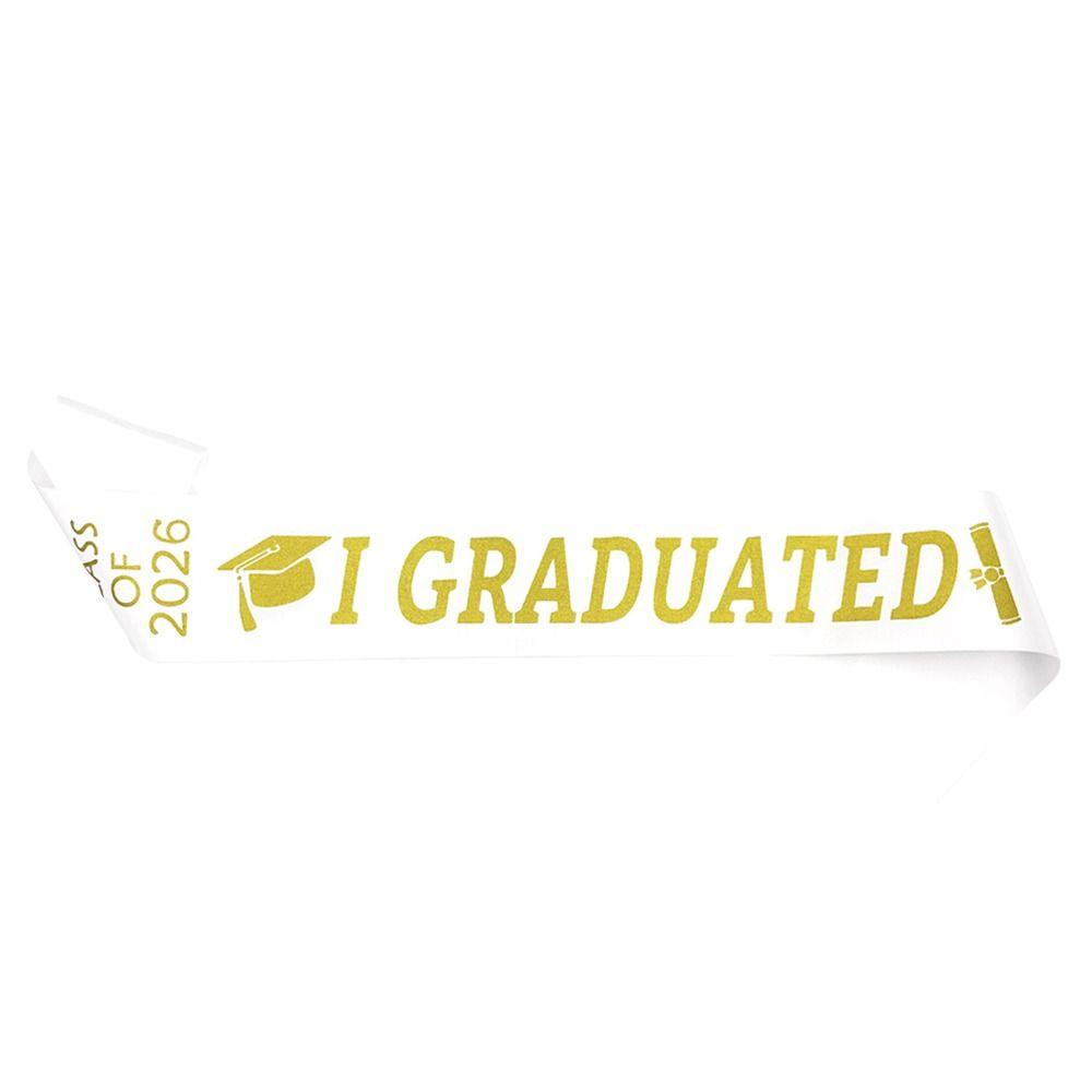 I Graduated Graduation Stole Sash Happy Graduation Graduation Gown Scarf Honor Stole  Graduation
