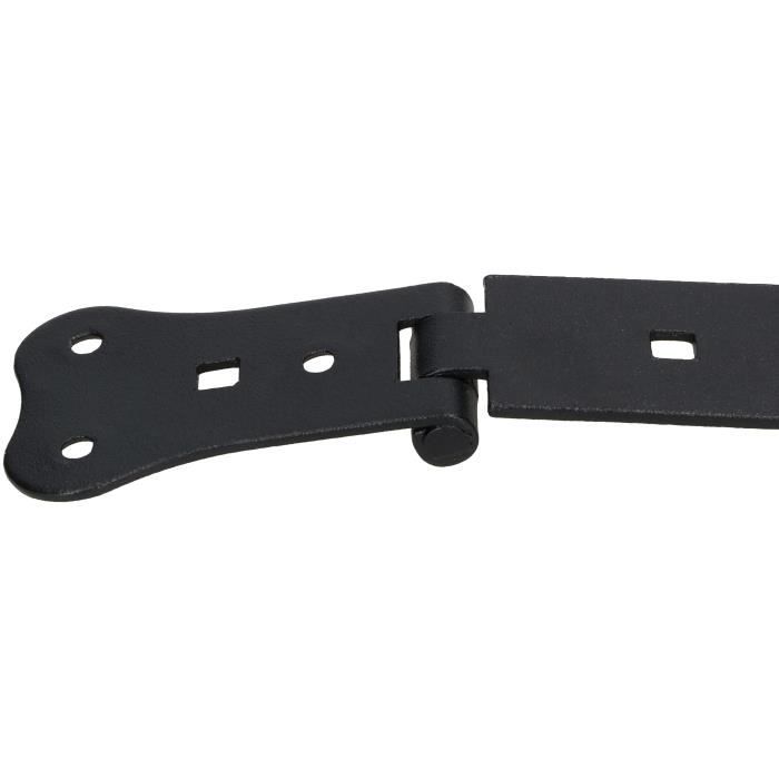 Lot de 2 Charnières en T KOTARBAU Lot de 2 paumelles de volet, Charnières de porte, porte de jardin, robuste, 460 mm