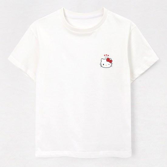 Футболка с коротким рукавом Hello Kitty Point от Premier Farm Children's Sanrio, популярный персонаж в Корее
