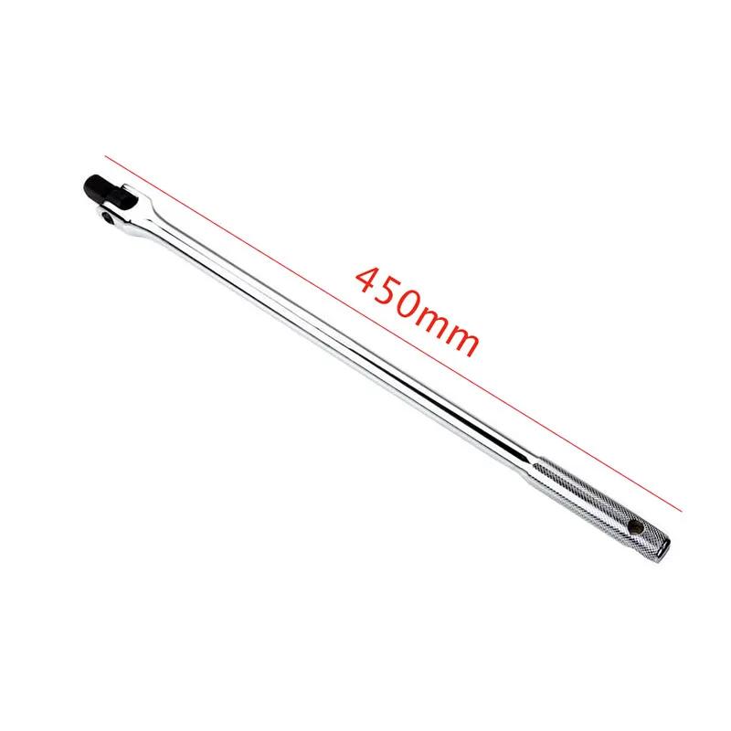 Socket Torque Wrench 1/2 F Rod 10" 15" Long Force Bar Activity Head Wrench with Strong Force Lever Steering Handle for Repairing