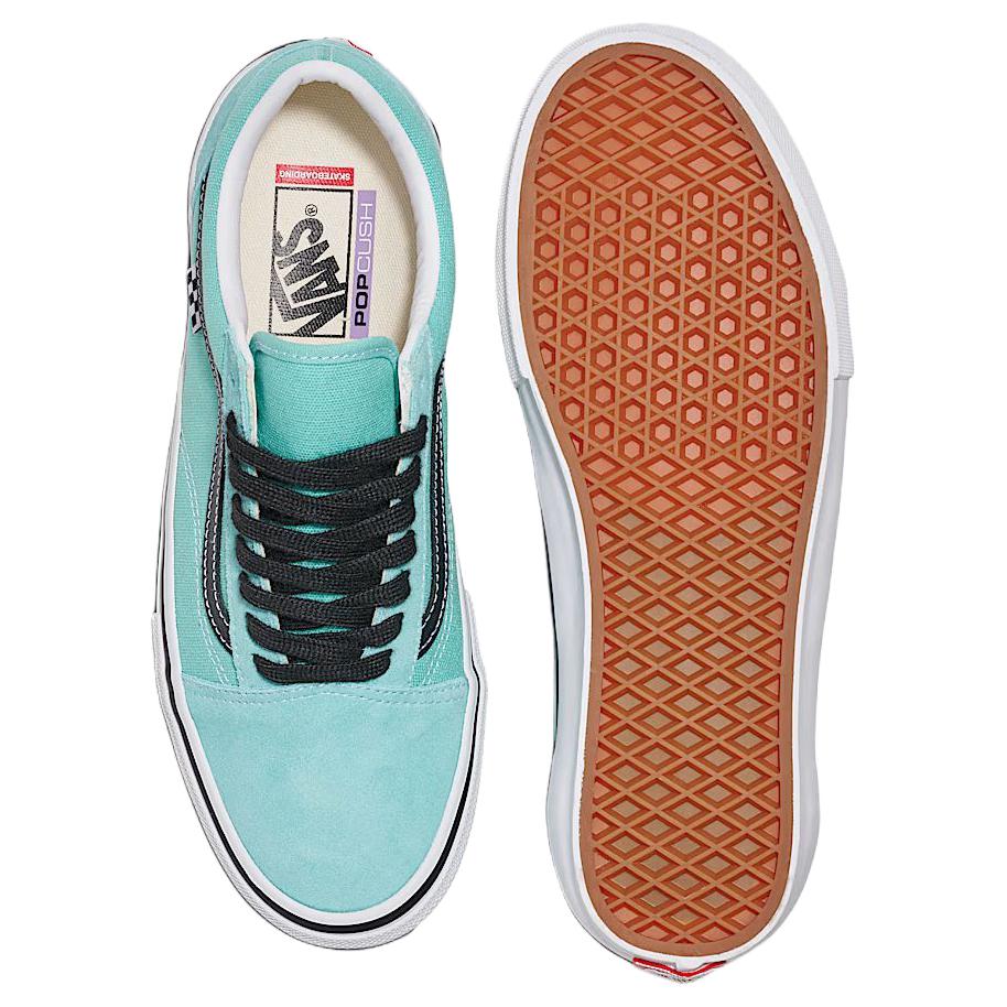 Vans Old Skool Skate Comfortable Versatile Low-Top Skate Shoes Women Sneakers Blue Black VN0A2Z32H44