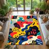 Colorful Graffiti Pattern Area Rug Non-Slip Carpet for Home Living Room Bedroom Kitchen Rug Bathroom Decor Floor Mat Doormat