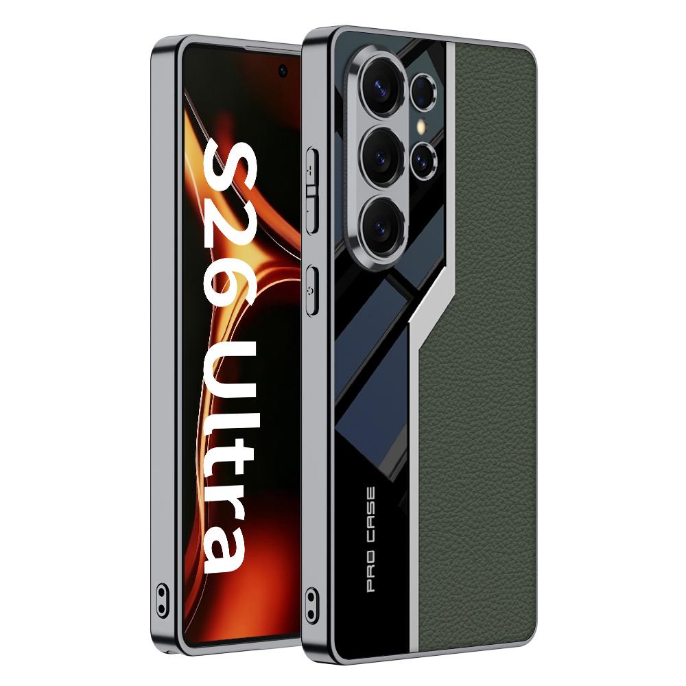 GKK Для Samsung Galaxy S26 Ultra Чехол ТПУ+ПК+ПУ Задняя крышка телефона Гальваническое покрытие