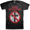 Мужская футболка Bad Religion с потертым крестом Buster Черная _ Официально лицензированная продукция