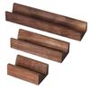 Walnut Ring Display Rack Wood Base Jewelry Photography Props Earring Storage Tray  Home