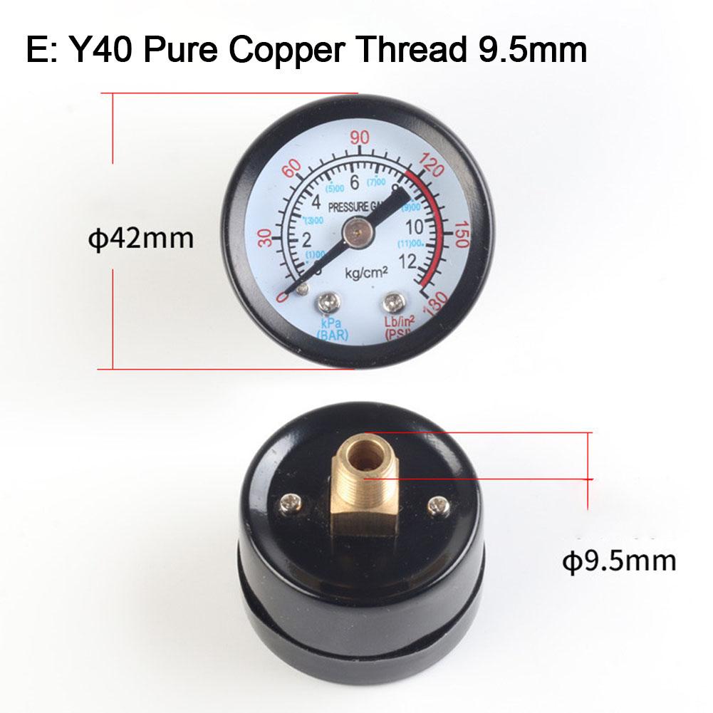 1pc Pressure Gauge For Air Compressor Power Tools Replacement Accessories Y40 Y50 0-180PSI Water Liquids Meter Pressure Gauge