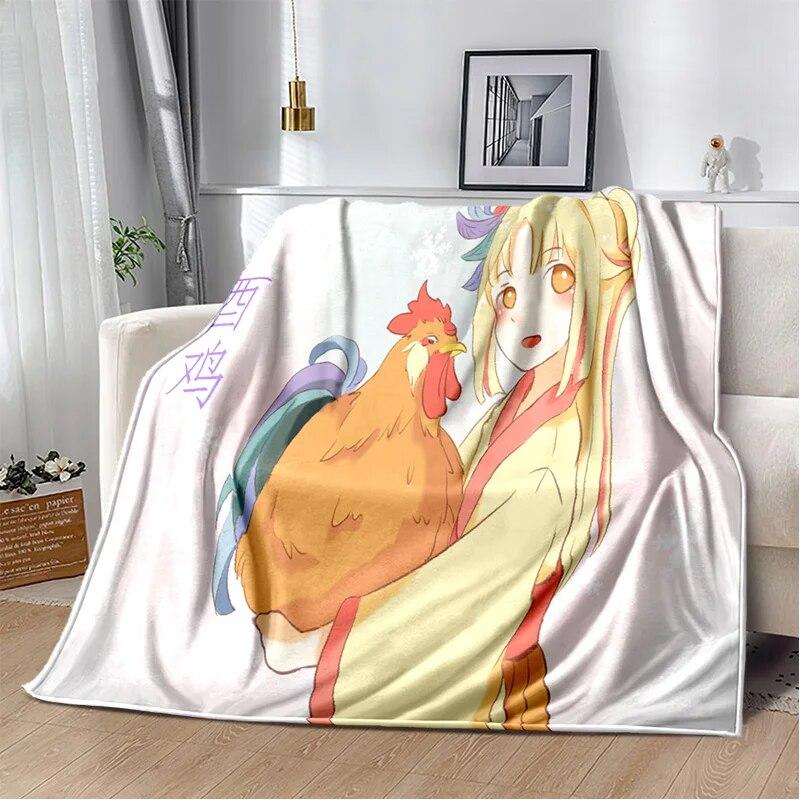 Двенадцать китайских знаков зодиака с узором Манта, чехол для дивана-кровати, мягкое одеяло, плед, мягкие теплые фланелевые одеяла, вентиляторы Gif