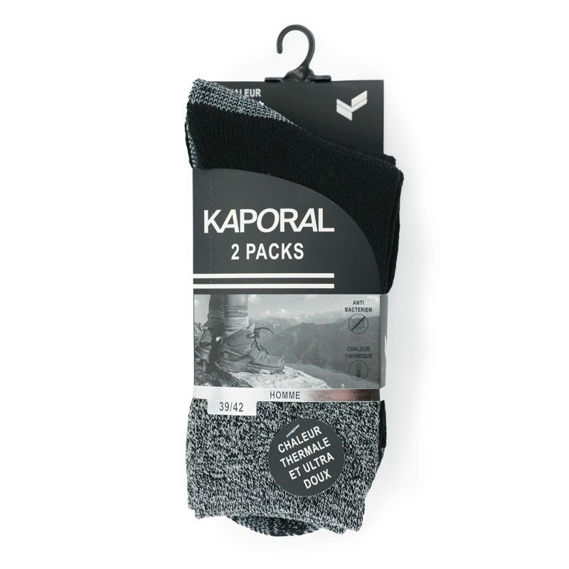Pack of 2 Pairs of Ultra-soft KAPORAL Men's Socks