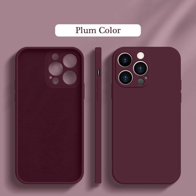 Роскошный официальный жидкий силиконовый чехол для телефона iPhone 16 15 14 13 11 12 Pro Max 16 Plus ультратонкий нескользящий чехол