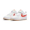 Nike Court Borough Low 2 PS White Orange Kids Sneakers Summit-White Sail BQ5451-114