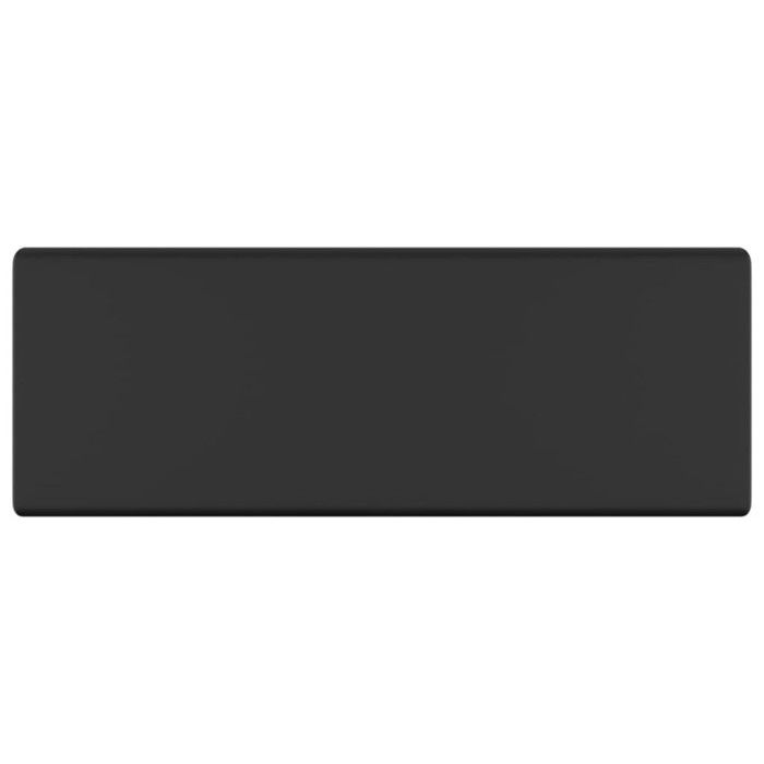 VidaXL Lavabo Carré de Luxe à Trop-plein Vasque à Poser de Toilette Lave-mains de Salle de Bain Salle Cosmétique Maison Noir 146953