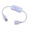 White USB DC Switch Cable 5.5*2.1 for Light Bars In Black