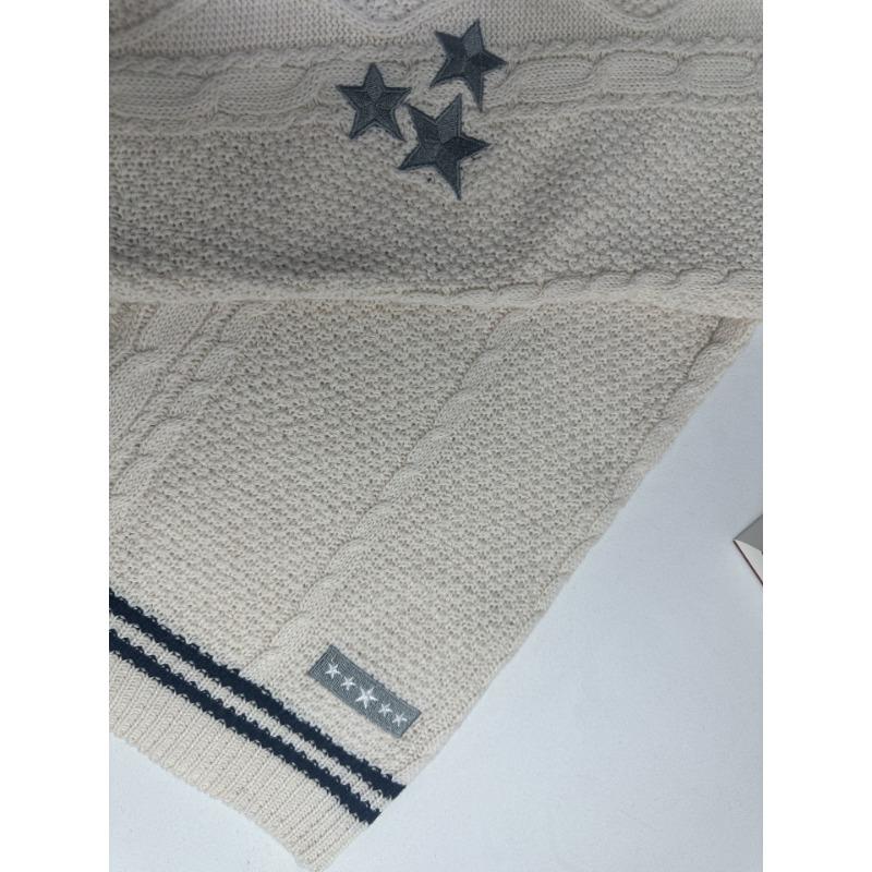 Женский осенне-зимний вязаный кардиган с вышивкой, свободный свитер