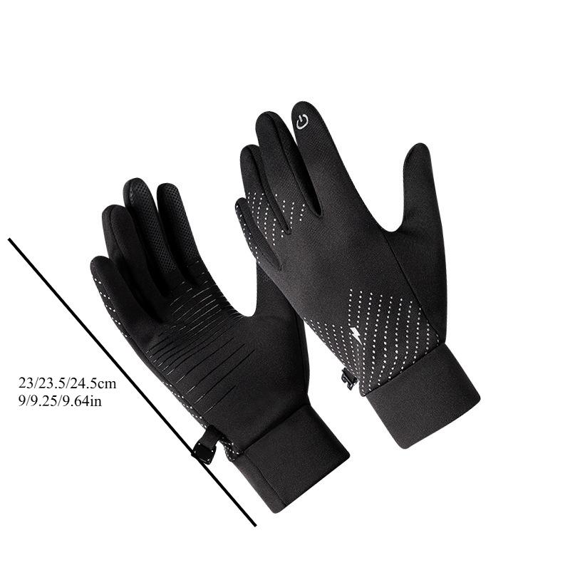 Outdoor Bicycle Gloves, Warm, Windproof and Waterproof Sports Universal Gloves