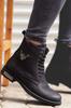 Men's Fashion Genuine Leather Flat Heeled Booties Bootie Zipper Boots Shoes