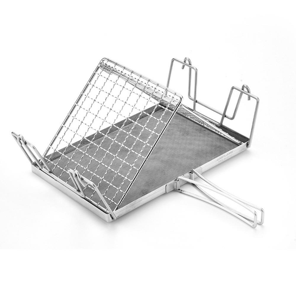 With Handle Toaster Rack Foldable Outdoor Toaster Durable Camping Stove Toaster  Camping