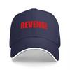 REVENGE BLACK BASEBALL CAP WITH BOLD RED LOGO DESIGN CLASSIC FIT FOR EVERYDAY WEAR AND STYLE STATEUnisexT ACCESSORY