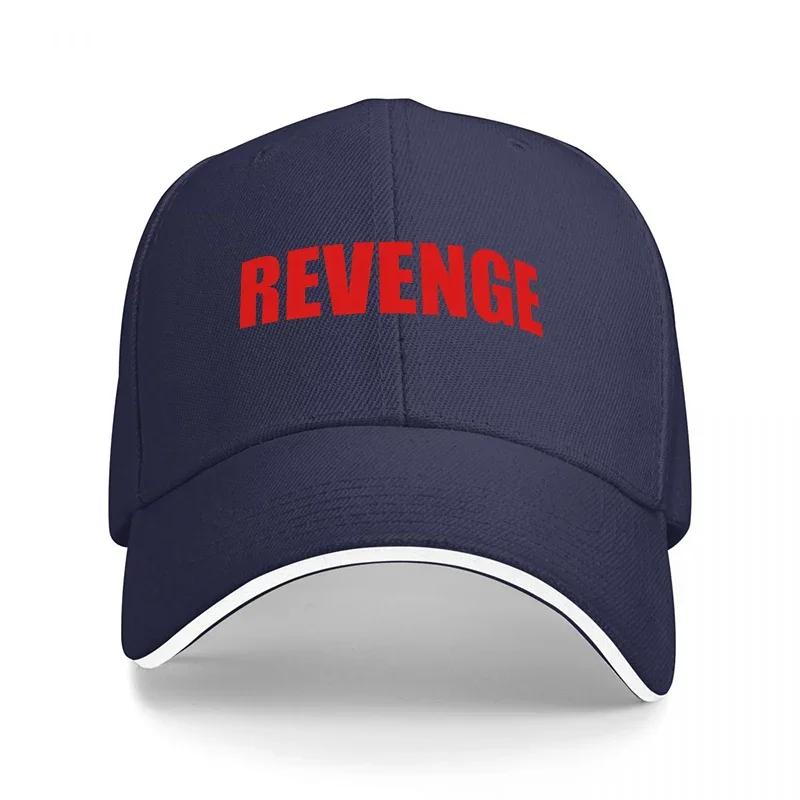 REVENGE BLACK BASEBALL CAP WITH BOLD RED LOGO DESIGN CLASSIC FIT FOR EVERYDAY WEAR AND STYLE STATEUnisexT ACCESSORY