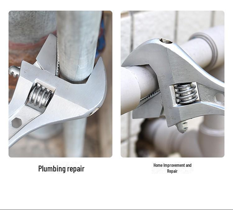 Разводной многофункциональный быстроразъемный ключ, хром-ванадиевая сталь, трубные клещи для экономии труда в домашнем хозяйстве