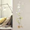 Acrylic Art 3D Mural Flower Shape Decal Mirror Wall Stickers