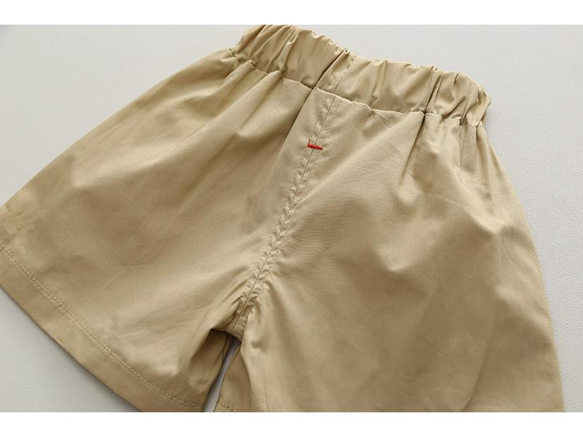 Летний костюм для мальчиков 2024: Стильный комплект из двух предметов для малышей (1-3 года) - Наряд с короткими рукавами