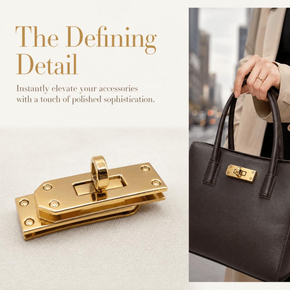 Zinc Alloy Turn Locks Swivel Design Clasp Buckle Portable Belt Buckle  Accessory Making