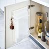 Yamazaki Jitsugyo Sink Door Garbage Bag Holder with Towel Hanger Tosca White Tosca Height Adjustable Door Storage 5030 Approx. W26XD13.5XH23cm