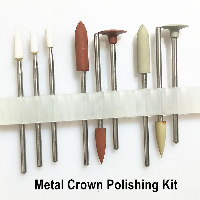 Набор из 9 шт./10 шт./12 шт., набор для полировки стоматологических композитов, фарфоровый полировщик для полировки зубов, полировка металлической коронки для низкоскоростного наконечника