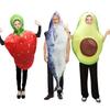 Удобный костюм Клубники/Авокадо/Рыбы для вечеринки, украшение, костюм для ролевых игр, подарок для взрослых, детских вечеринок, мероприятий