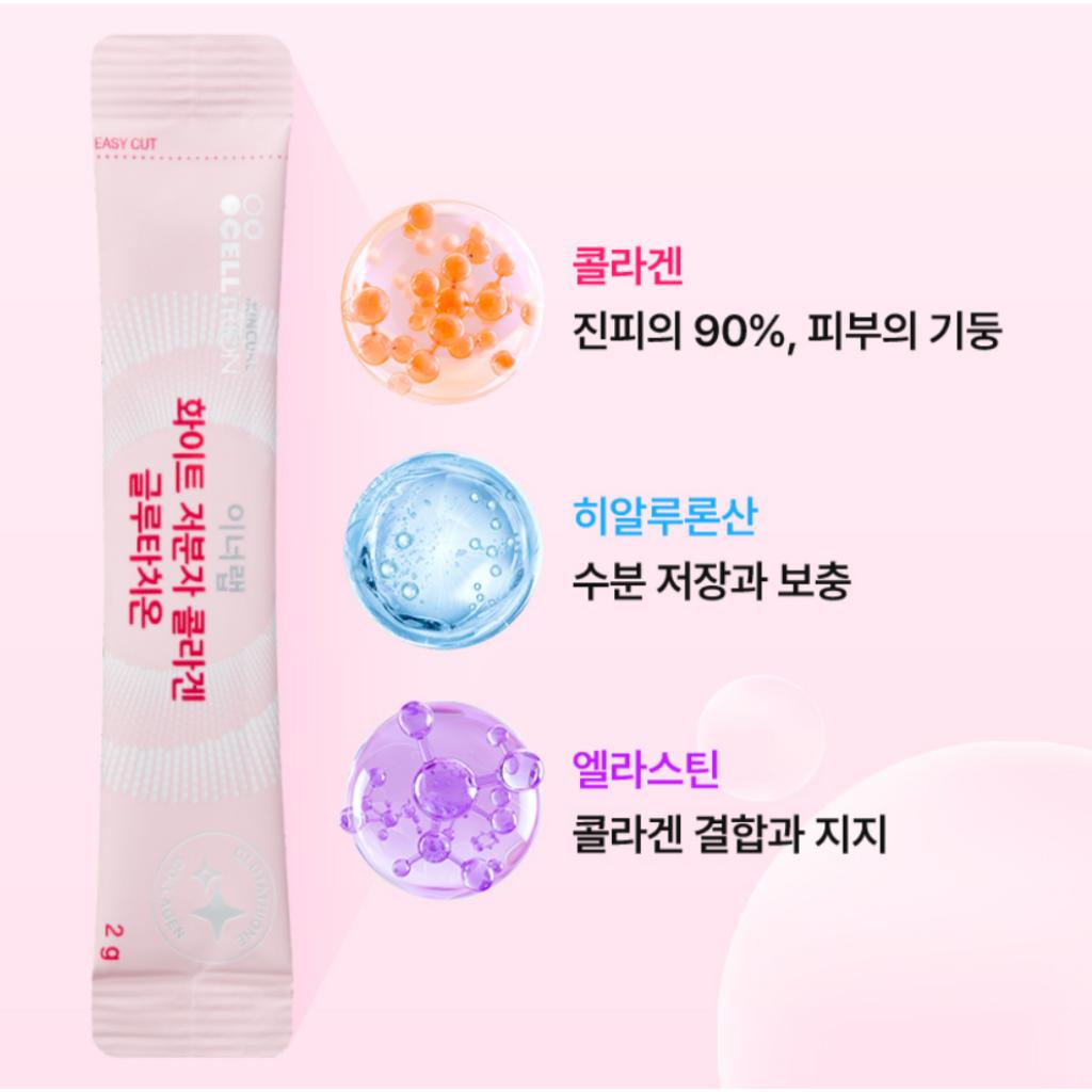 [CELLTRION] Белый низкомолекулярный коллаген и глутатион 60 г(2гX30EA)