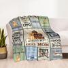 1pc Mom Quotes Blanket Comfortable Soft Lightweight Multi Purpose Blanket for Travel Camping Picnics Sofa Office Bed Living Room Gift for Friends