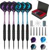 Cross-border Supply Best-selling Ready-to-ship High-end 6-piece Customizable Metal Needle-point Drop-resistant Darts Gift Set