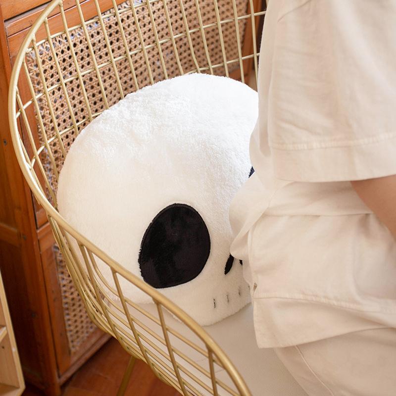 Моделирование Хэллоуин Череп Кости Плюшевая Кукла Подушка Супер Мягкий Белый Страшный Череп Плюшевая Игрушка Праздничный Декор Кошелек Или Жизнь