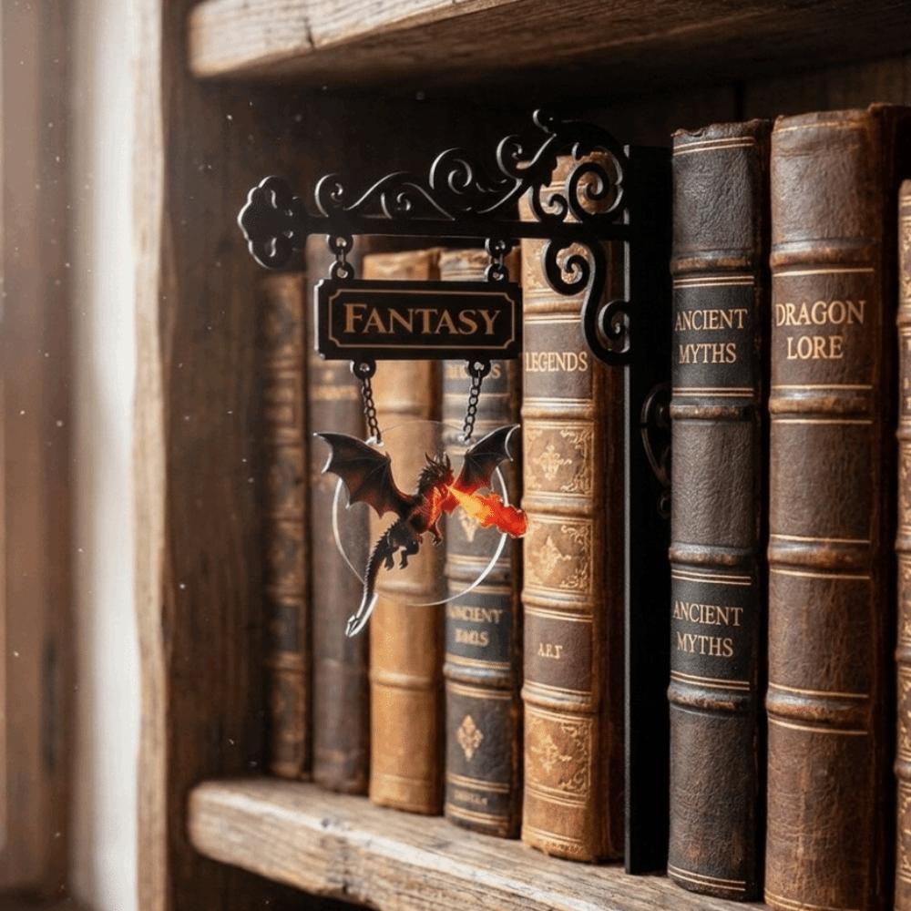 Gothic Style Dinosaur Metal Book Divider Gothic Bookshelf Decor Separate The Book Stand