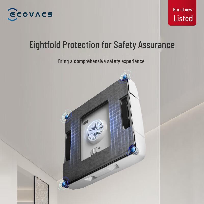 ECOVACS Автоматический робот-очиститель окон W1S Pro, штекер CN (адаптер в комплекте)