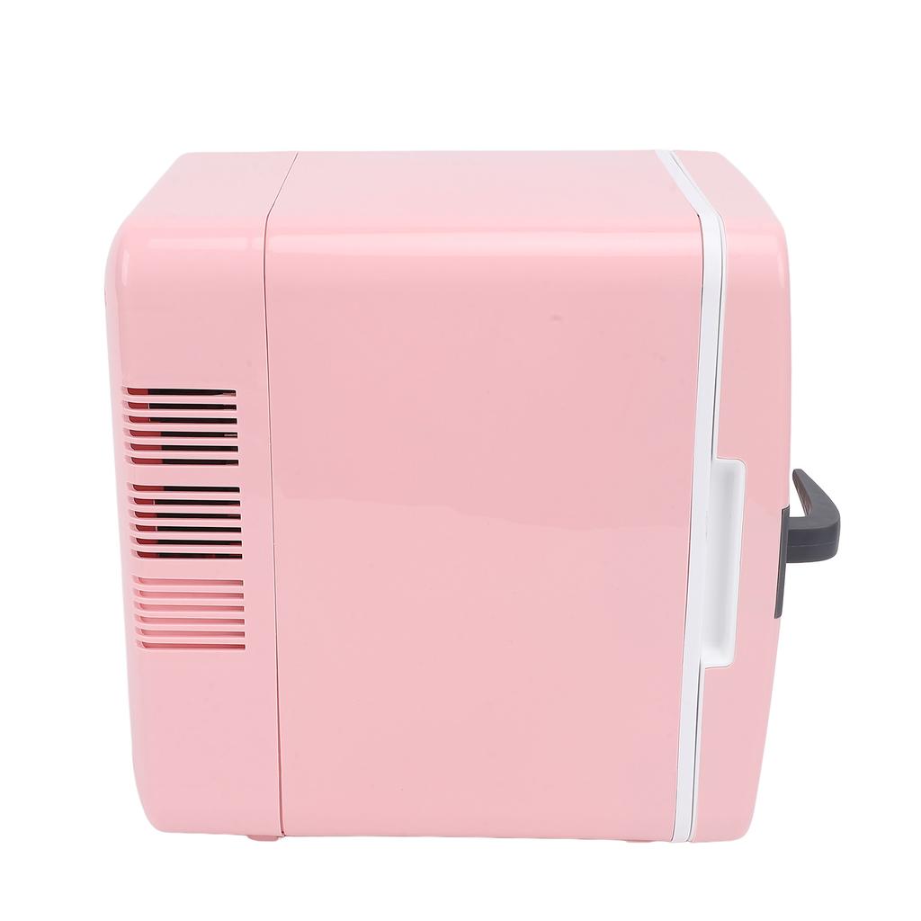 Mini Fridge for Home and Car Use 6L Portable Electric Cooler Warmer Refrigerator with Handle for
