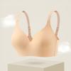 Women Bra Adjustable Shoulder Strap Push-up Anti-snagging Solid Color Full Coverage Wire-free