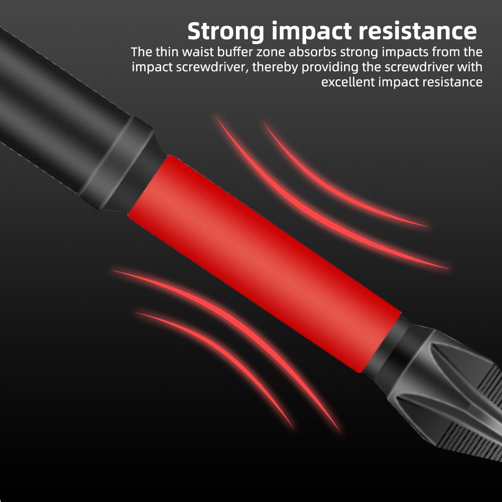 10/20PCS Impact Magnetic Batch Head Non-Slip PH2 Cross Screwdriver Tip Drill Bit Set High Torque Hard Screw Alloy Steel 25/50mm