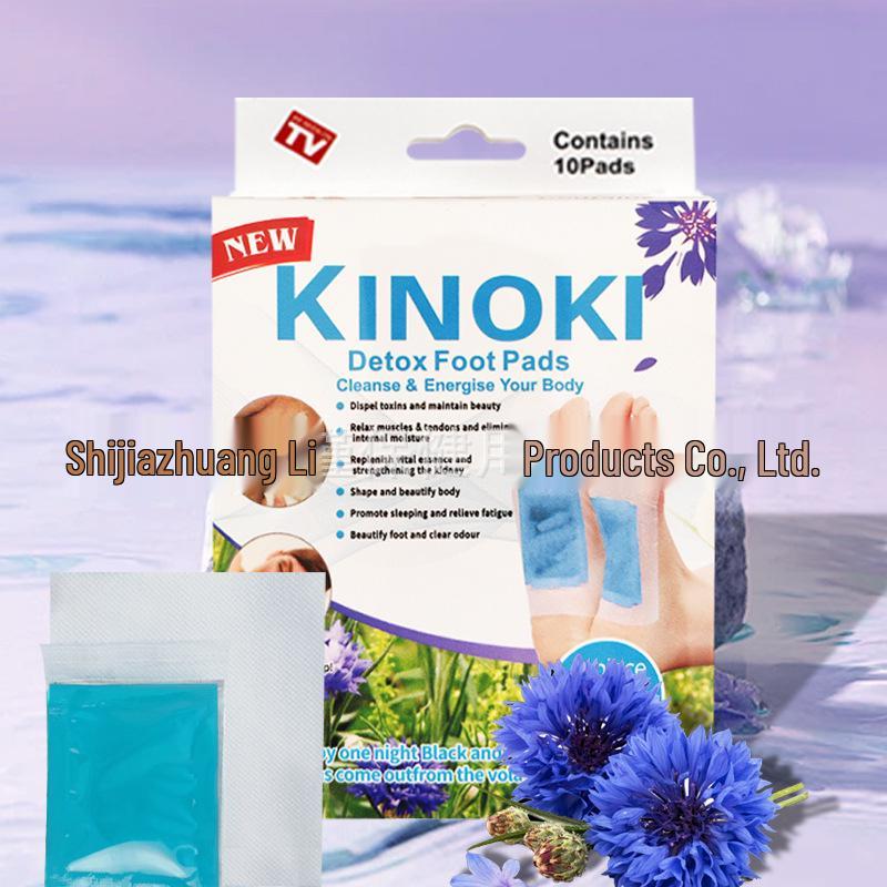 Киноки Пластырь для ног с имбирем, солью, полынью и бамбуковым уксусом - Тайская и Корейская версия