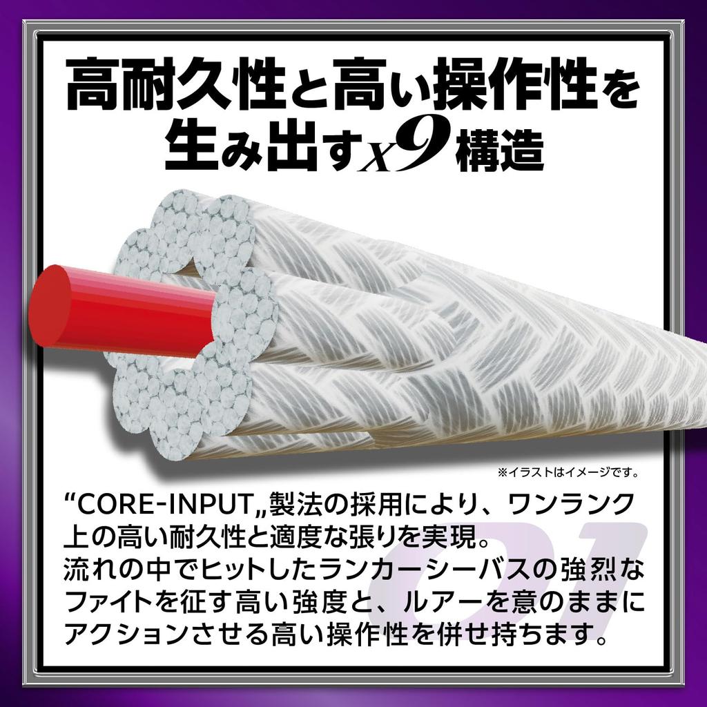 Леска VARIVAS PE Avani Seabass Max Power PE X9 150 м Белый Фиолетовый 9-жильный (Маркировка) нет. 1,0