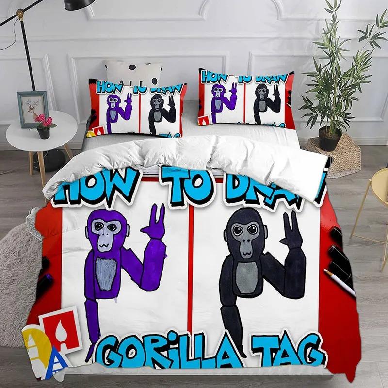 Игровой пододеяльник Gorilla Tag наволочка постельное белье комплект взрослый мальчик девочка украшение спальни дети односпальный двуспальный большой размер