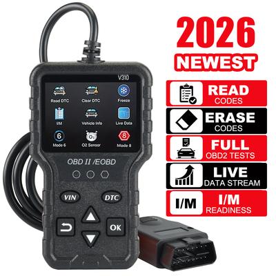 V310 OBD Диагностический сканер Автомобильный считыватель и сканер кодов неисправностей Инструмент для проверки состояния транспортных средств