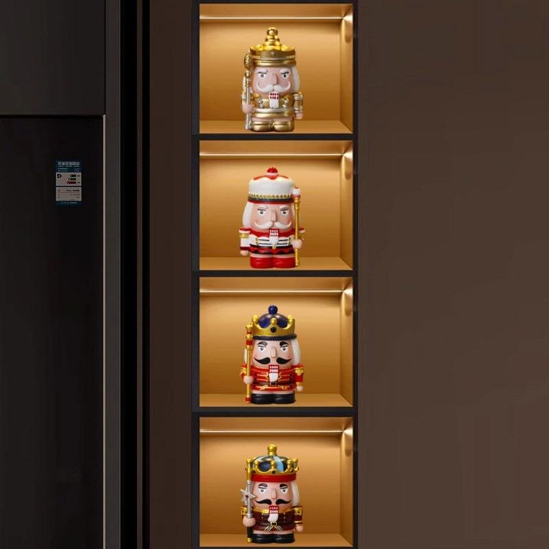 Смолы Щелкунчики Фигурки Копилки Смолы Рождественское украшение и практичный подарок для детей