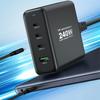 Wozinsky Wgcsb 240W Gan Wall Charger Usb-A / 3 X Usb-C - Black